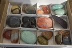 Polished Mixed Selection Of Galet / Palm Stones x 21 From South Africa - Toprock Gemstones and Minerals 