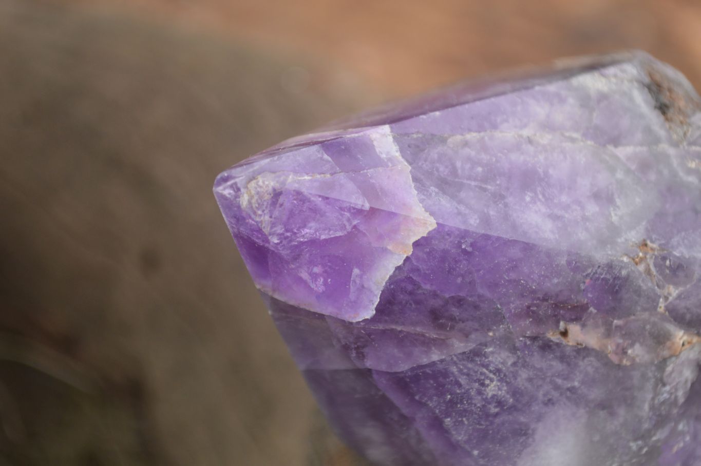 Polished "Witches Hat" Amethyst Crystals  x 4 From Zambia - TopRock