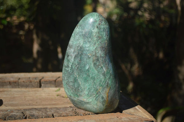 Polished Green Fuchsite Quartz Standing Free Form x 1 From Madagascar - Toprock Gemstones and Minerals 
