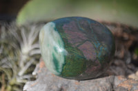 Polished Green Verdite Galet / Palm Stones x 6 From Zimbabwe - Toprock Gemstones and Minerals 
