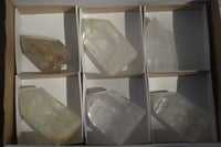 Polished Clear Quartz Crystal Points  x 6 From Madagascar - Toprock Gemstones and Minerals 