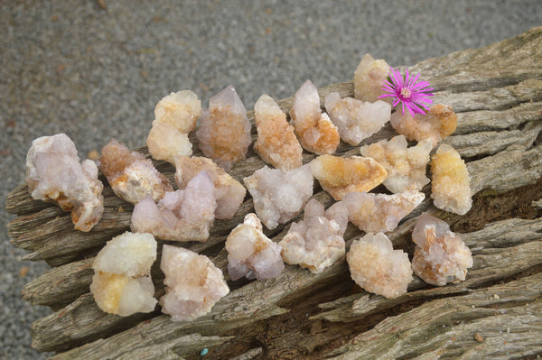 Natural Lovely Mixed Selection Of Spirit Quartz Crystals  x 35 From Boekenhouthoek, South Africa - TopRock