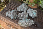 Natural Rare Emerald Mica In Matrix Cobbed Specimens x 5 From Mutoko, Zimbabwe - Toprock Gemstones and Minerals 