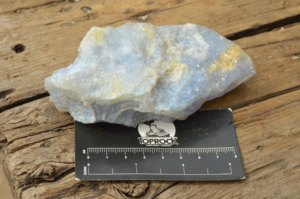 Natural Etched Blue Chalcedony Agate Specimens  x 6 From Malawi - TopRock