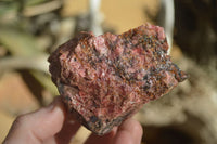 Natural Rough Red Rhodonite Specimens x 6 From Zimbabwe