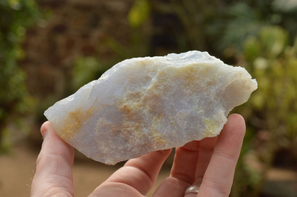 Natural Etched Blue Chalcedony Agate Specimens  x 6 From Malawi - TopRock