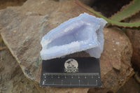 Natural Etched Blue Chalcedony Specimens  x 3 From Nsanje, Malawi - Toprock Gemstones and Minerals 