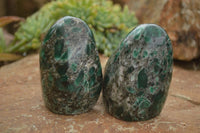 Polished Emerald In Matrix Standing Free Forms x 4 From Sandawana, Zimbabwe - TopRock