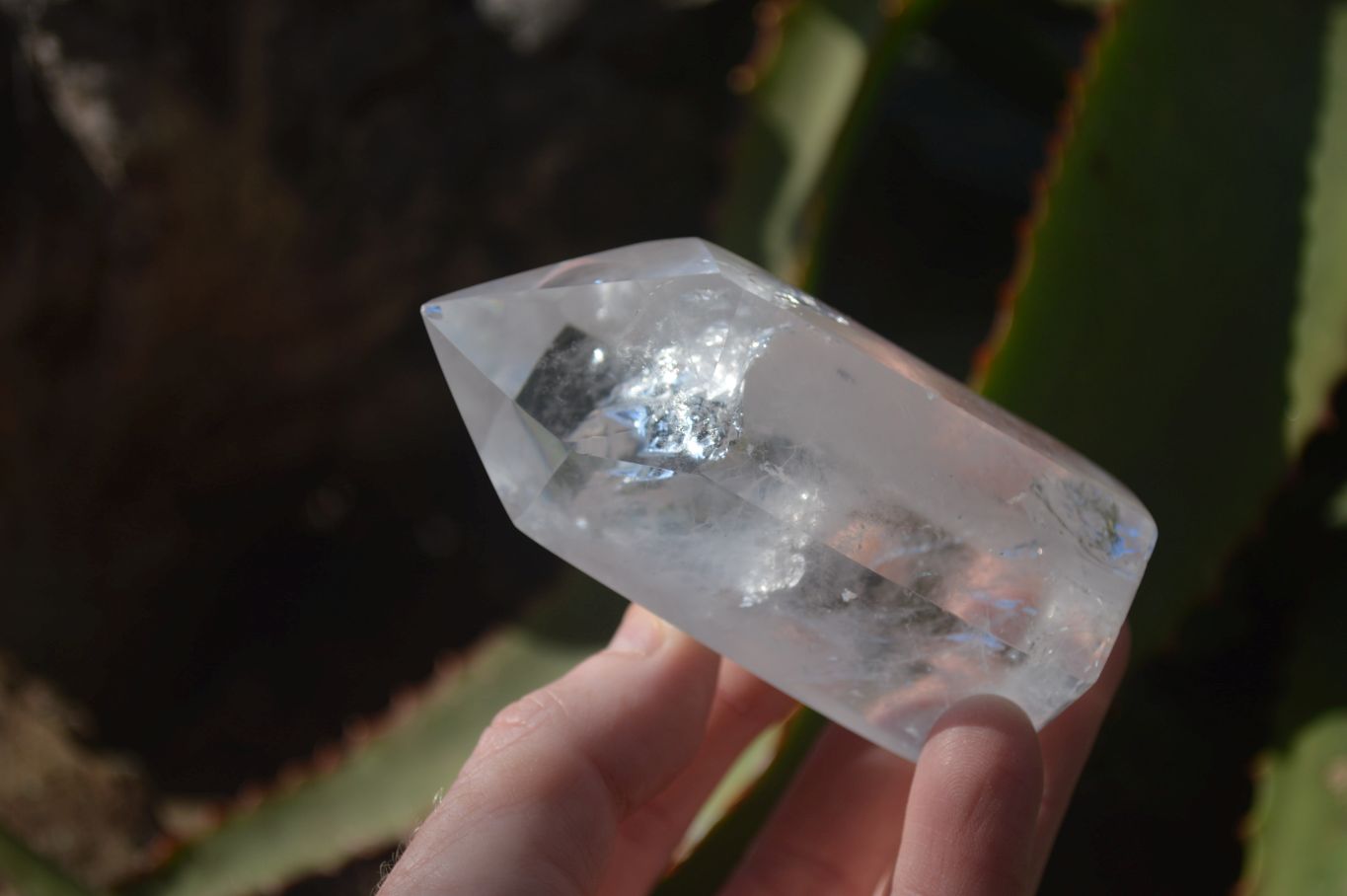 Polished Clear Quartz Crystal Points x 6 From Madagascar Polished Clear Quartz Crystal Points x 6 From Madagascar