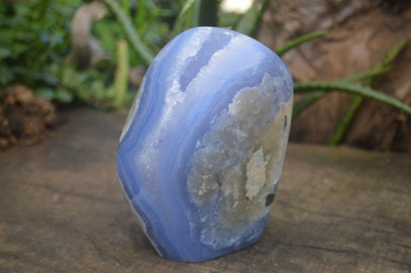 Polished Extra Large Blue Lace Agate Standing Free Form  x 1 From Nsanje, Malawi