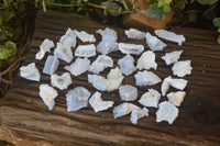 Natural Etched Blue Chalcedony Specimens  x 70 From Nsanje, Malawi - Toprock Gemstones and Minerals 