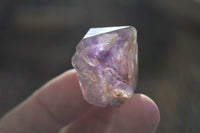 Natural Window Amethyst Quartz Crystals  x 12 From Chiredzi, Zimbabwe - Toprock Gemstones and Minerals 