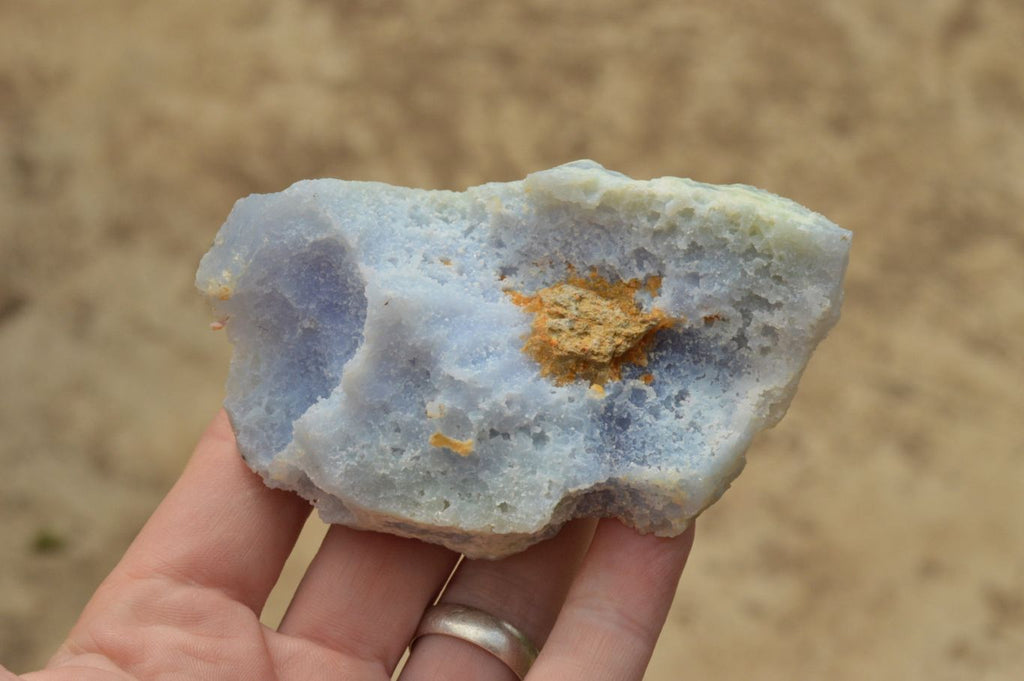 Natural Etched Blue Chalcedony Agate Specimens  x 6 From Malawi - TopRock