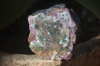 Natural Salrose & Malachite Drusy Dolomite Specimens  x 3 From Kakanda, Congo - Toprock Gemstones and Minerals 