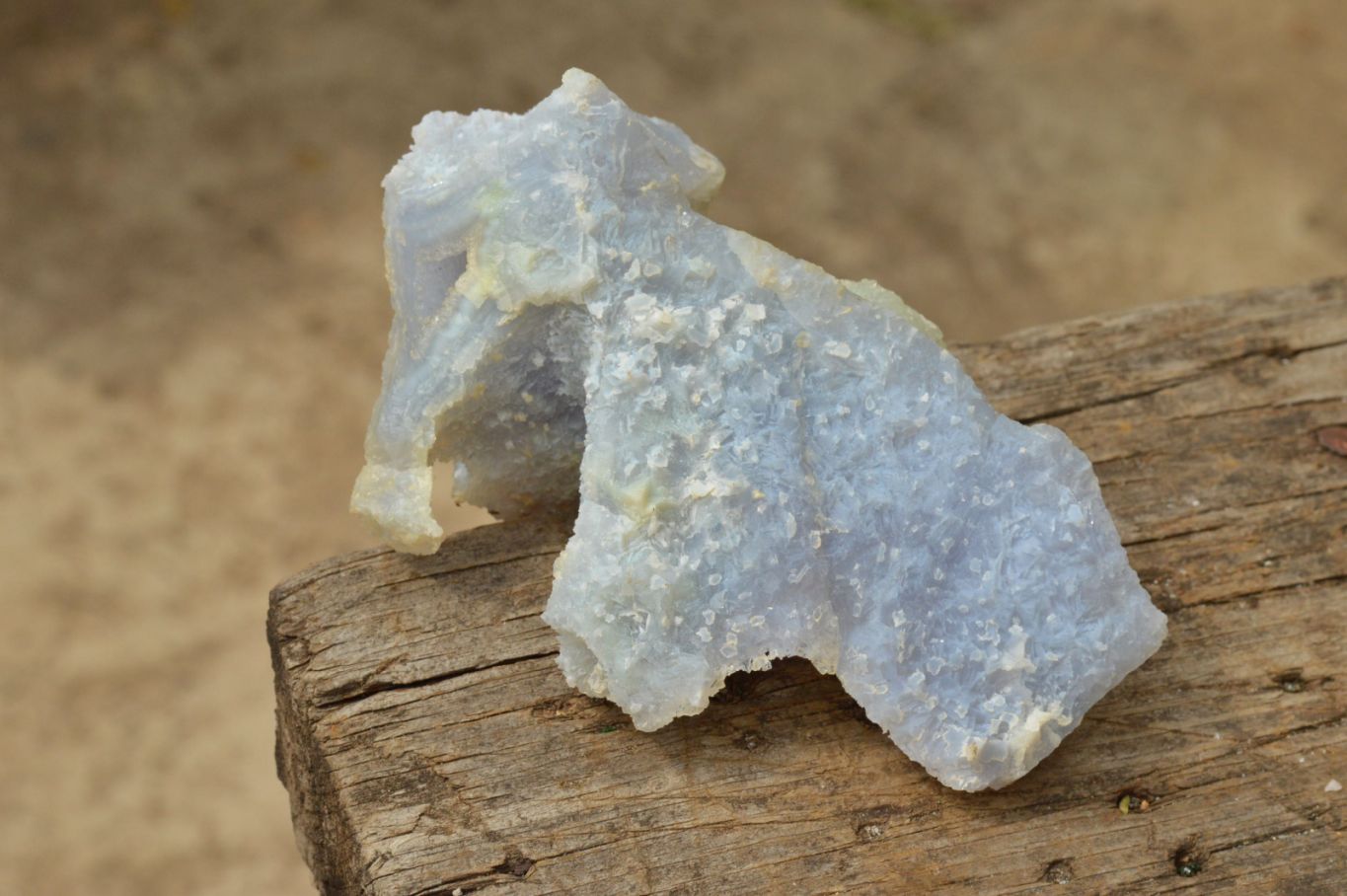 Natural Etched Blue Chalcedony Agate Specimens  x 6 From Malawi - TopRock