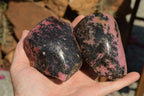 Polished One Side Polished Rhodonite Free Forms  x 4 From Madagascar - TopRock