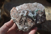 Natural Salrose & Malachite Drusy Dolomite Specimens  x 3 From Kakanda, Congo - Toprock Gemstones and Minerals 