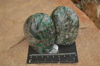 Polished Emerald In Matrix Standing Free Forms x 4 From Sandawana, Zimbabwe - TopRock