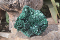 Natural Chatoyant Silky Malachite Specimens  x 2 From Kasompe, Congo - Toprock Gemstones and Minerals 