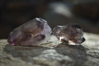 Natural Window Amethyst Quartz Crystals  x 12 From Chiredzi, Zimbabwe - Toprock Gemstones and Minerals 