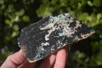 Natural Drusy Coated Chrysocolla & Malachite Dolomite Specimens x 3 From Likasi, Congo - Toprock Gemstones and Minerals 