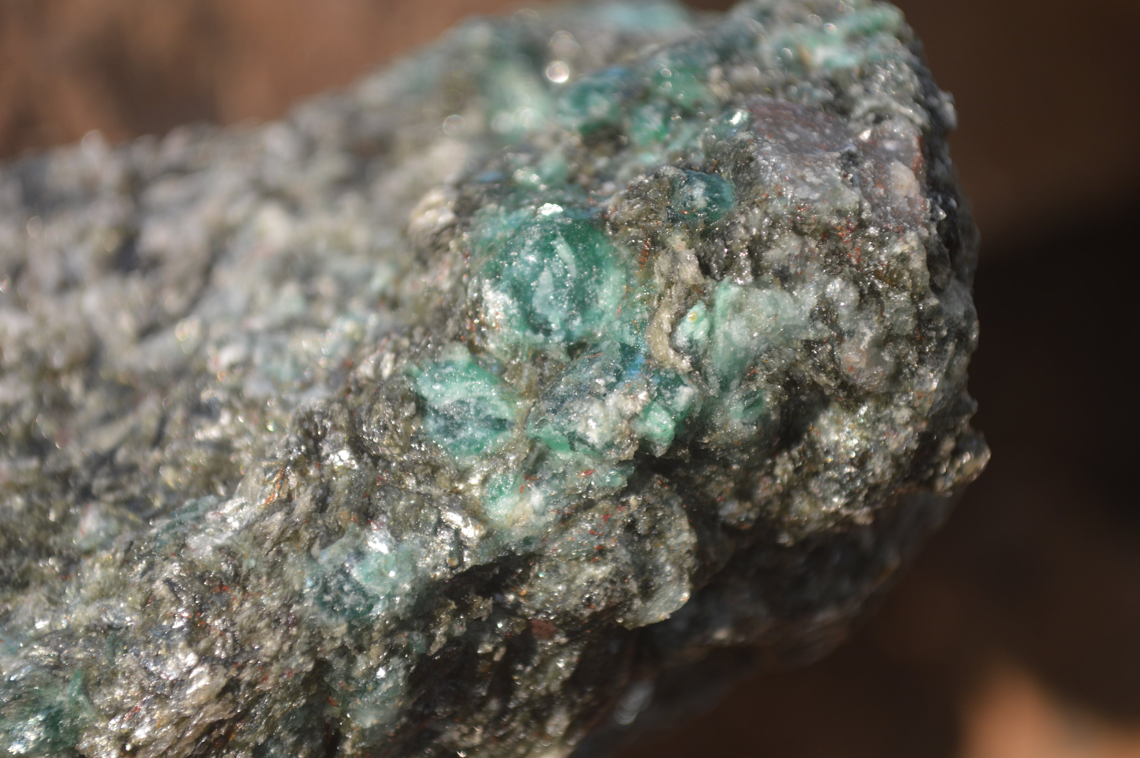 Natural Rare Emerald Mica In Matrix Cobbed Specimens x 5 From Mutoko, Zimbabwe - Toprock Gemstones and Minerals 