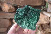 Natural Chatoyant Silky Malachite Specimens  x 2 From Kasompe, Congo - Toprock Gemstones and Minerals 