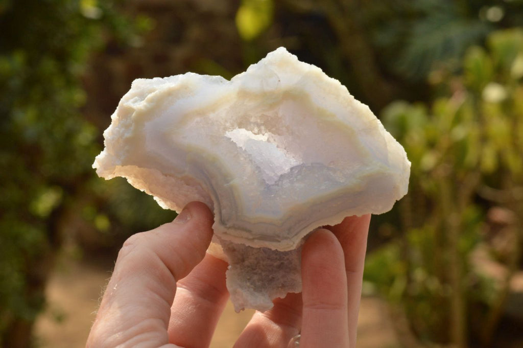 Natural Etched Blue Chalcedony Agate Specimens  x 6 From Malawi - TopRock