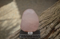 Polished Pink Rose Quartz Standing Free Forms x 2 From Ambatondrazaka, Madagascar - TopRock