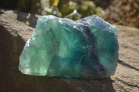 Polished Watermelon Fluorite Slices  x 2 From Uis, Namibia