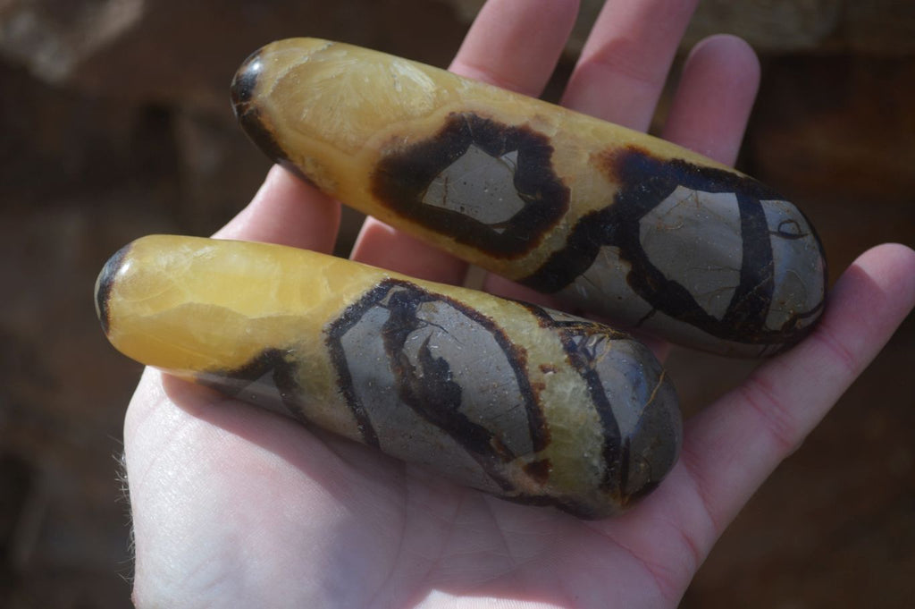 Polished Septerye Massage Wands x 6 From Madagascar - Toprock Gemstones and Minerals 