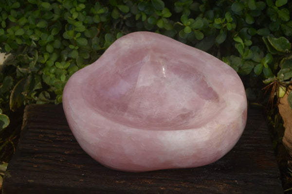 Polished Large Pink Rose Quartz Bowl  x 1 From Ambatondrazaka, Madagascar - Toprock Gemstones and Minerals 