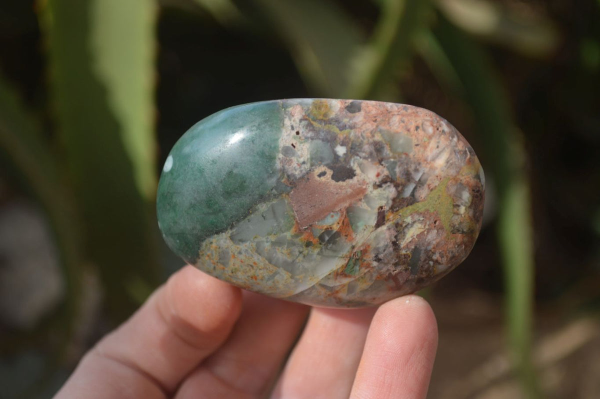 Polished Mixed Selection Of Galet / Palm Stones x 21 From South Africa - Toprock Gemstones and Minerals 