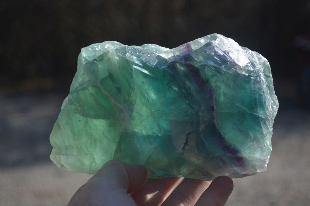 Polished Watermelon Fluorite Slices  x 2 From Uis, Namibia - Toprock Gemstones and Minerals 