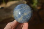 Polished Blue Lazulite Spheres  x 6 From Madagascar - Toprock Gemstones and Minerals 