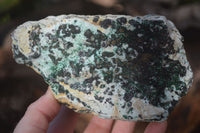 Natural Drusy Coated Chrysocolla & Malachite Dolomite Specimens x 3 From Likasi, Congo - Toprock Gemstones and Minerals 
