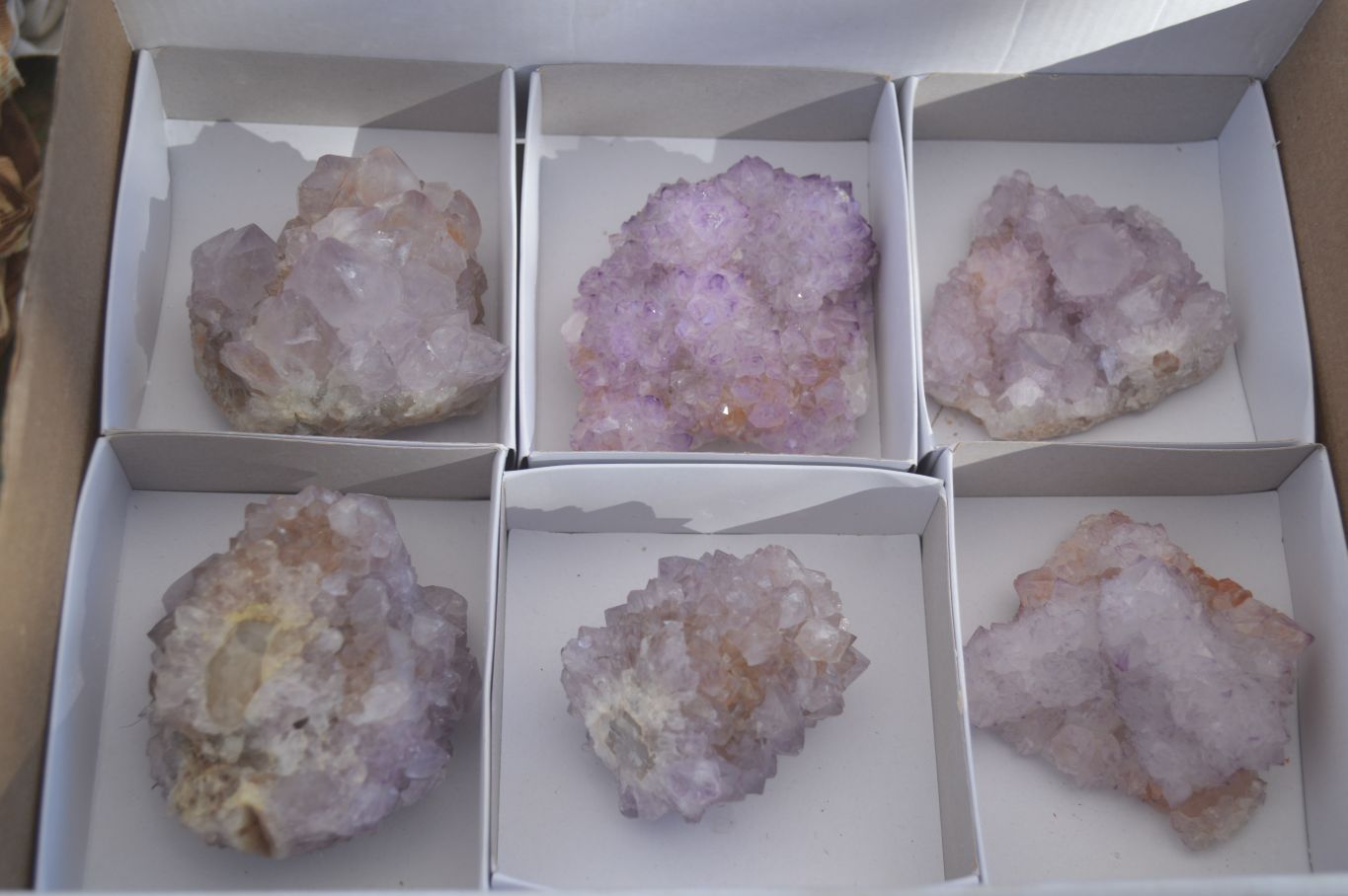 Natural Spirit Amethyst Quartz Clusters x 6 From Boekenhouthoek, South Africa - Toprock Gemstones and Minerals 