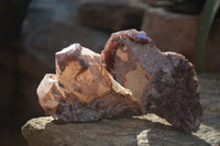 Natural Red Hematoid Quartz Specimens x 3 From Karoi, Zimbabwe - Toprock Gemstones and Minerals 