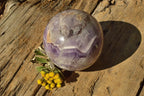 Polished Dream Flower Amethyst Sphere x 1 From Madagascar - TopRock
