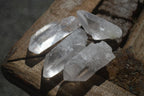 Natural Etched Clear Quartz Crystals  x 35 From Mpika, Zambia - Toprock Gemstones and Minerals 