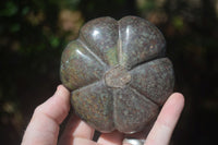 Polished Mixed Stone Pumpkin Carvings  x 3 From Zimbabwe - Toprock Gemstones and Minerals 