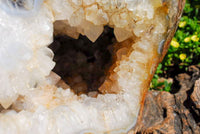 Polished Extra Large Crystal Cantered Agate Geode x 1 From Madagascar - Toprock Gemstones and Minerals 