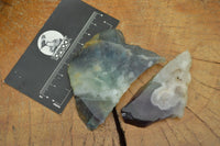 Polished Semi Translucent Watermelon Fluorite Slices x 5 From Uis, Namibia - TopRock