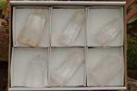 Polished Clear Quartz Crystal Points x 6 From Madagascar - TopRock