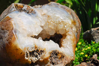 Polished Extra Large Crystal Cantered Agate Geode x 1 From Madagascar - Toprock Gemstones and Minerals 
