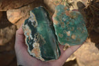 Polished One Side Polished Emerald Mtorolite Plates  x 6 From Zimbabwe - Toprock Gemstones and Minerals 