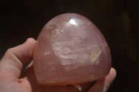 Polished Pink Rose Quartz Standing Free Forms x 2 From Ambatondrazaka, Madagascar - TopRock