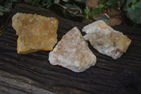 Natural Limonite Quartz Clusters x 3 From Solwezi, Zambia - Toprock Gemstones and Minerals 