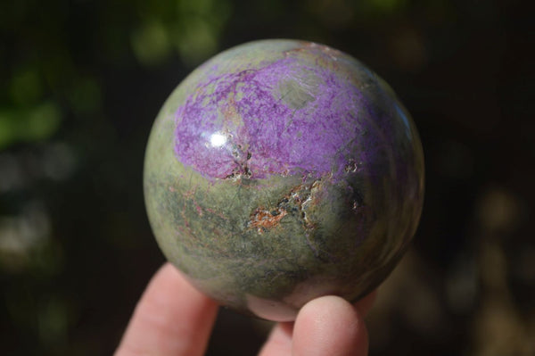 Polished Stichtite & Serpentine Spheres x 2 From Barberton, South Africa - Toprock Gemstones and Minerals 