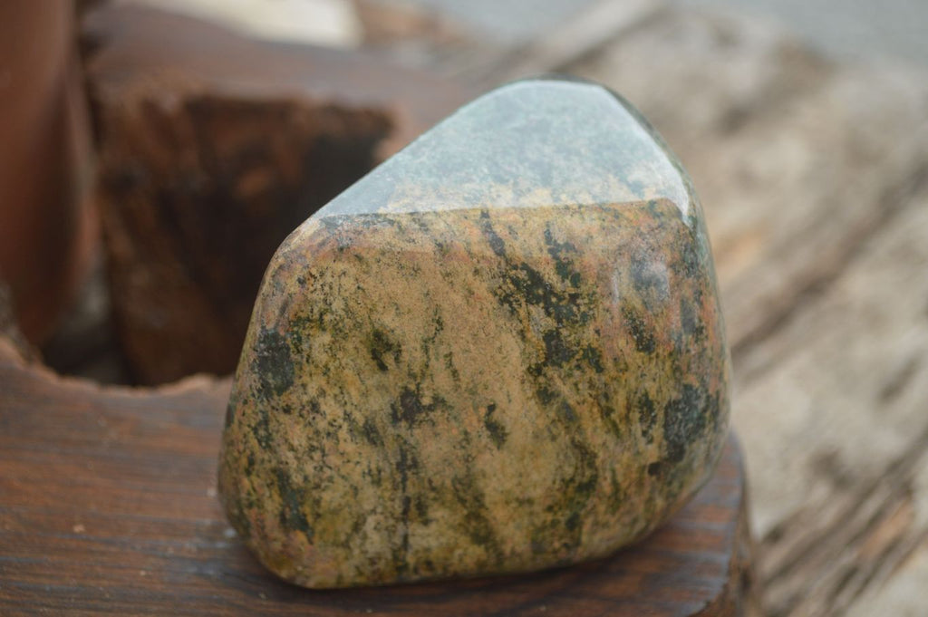 Polished Fluorescent Ruby Corundum In Chrome Verdite Free Forms x 4 From Zimbabwe - TopRock